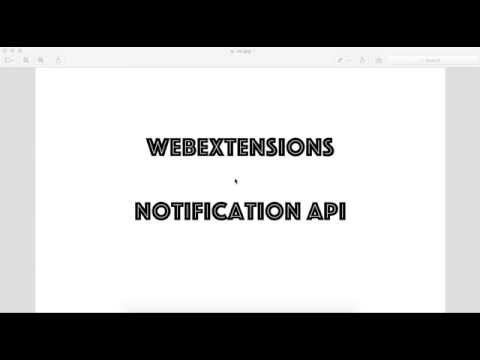 Notifications API - Firefox WebExtensions API