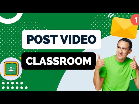Video: Wie posten Sie ein Video in Google Classroom?
