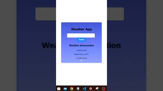 Weather App using react js #html #programming #coder #javascript #react
