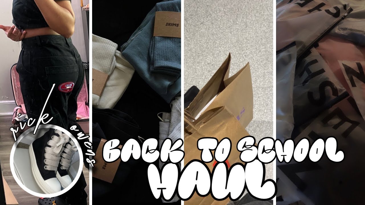 BACK TO SCHOOL CLOTHING/ ACCESSORIES HAUL ( shein, rick owens, yeezys ...