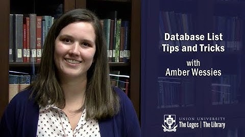 Database List Tips & Tricks
