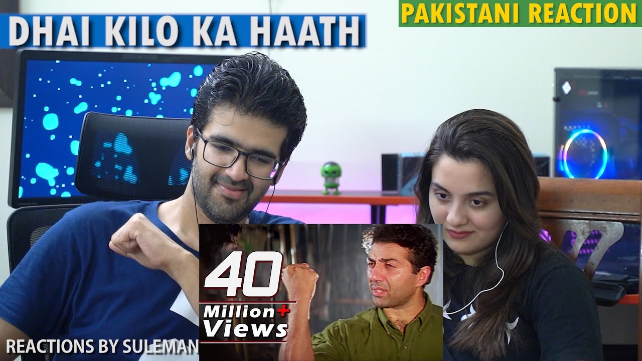 Pakistani Couple Reacts To Dhai Kilo Ka Haath | Dialogue | Sunny Deol | Amrish Puri | Damini