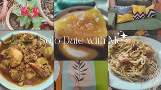 নিজেকে একটা দিন উপহার দিলাম।Solo Date। গোটা মশলা মুরগি। Cheese cake । Pasta