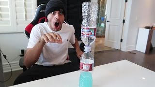 WATER BOTTLE FLIP WORLD RECORD CHALLENGE