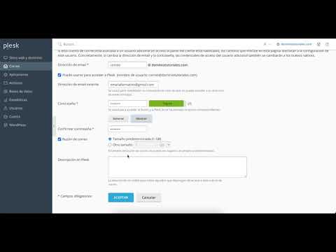 Configurando cuentas de emails en Plesk con SitiosHispanos.Com