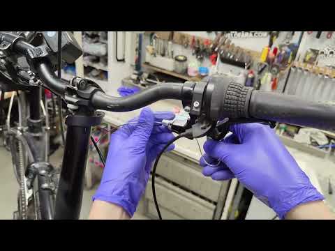 We change the brake cable of the bike if it bursts. Bike brake adjustment