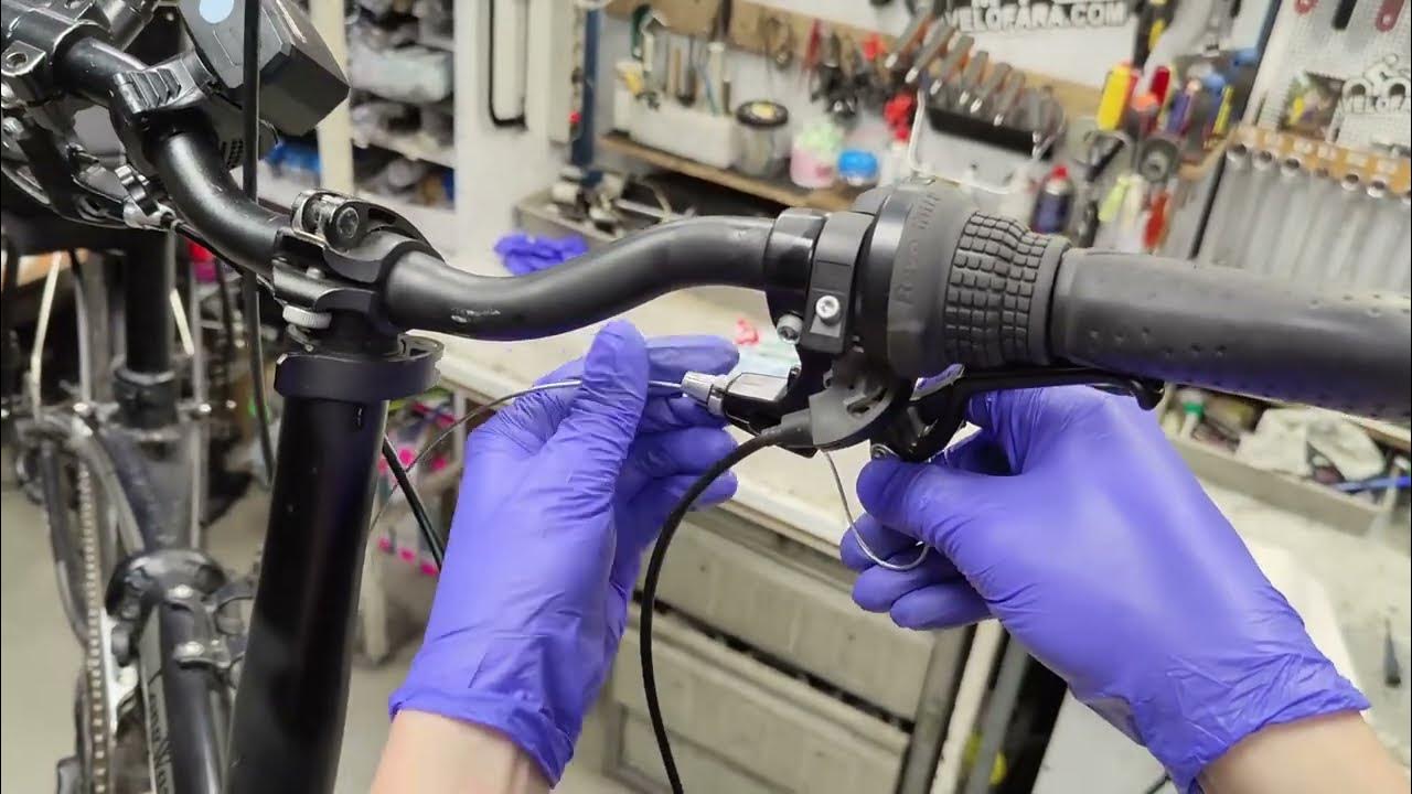 We change the brake cable of the bike if it bursts. Bike brake