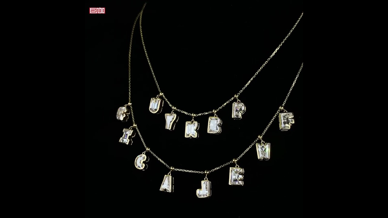 Alphabet necklace 26letters custom name necklace 