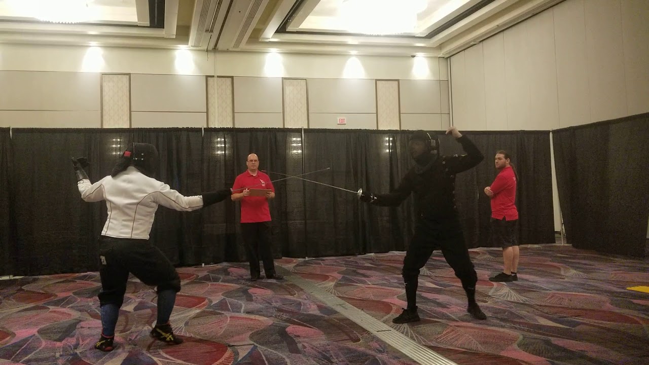 Sixth Bout Combat Con 2019 Classical Foil Fencing Tournament YouTube
