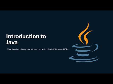 01 - Intro to Java