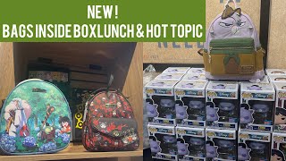New! Disney Loungefly backpacks & other bags inside Boxlunch/Hot Topic
