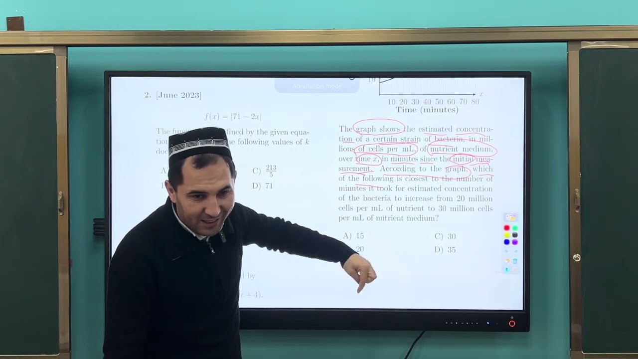 Uzun matnli misolning tarjimasi💥❓ #sat #maths #matematika  