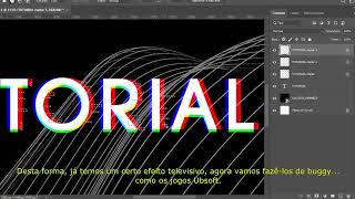 COMO CRIAR UM EFEITO DE GLITCH EM SEU TEXTO NO PHOTOSHOP!!!