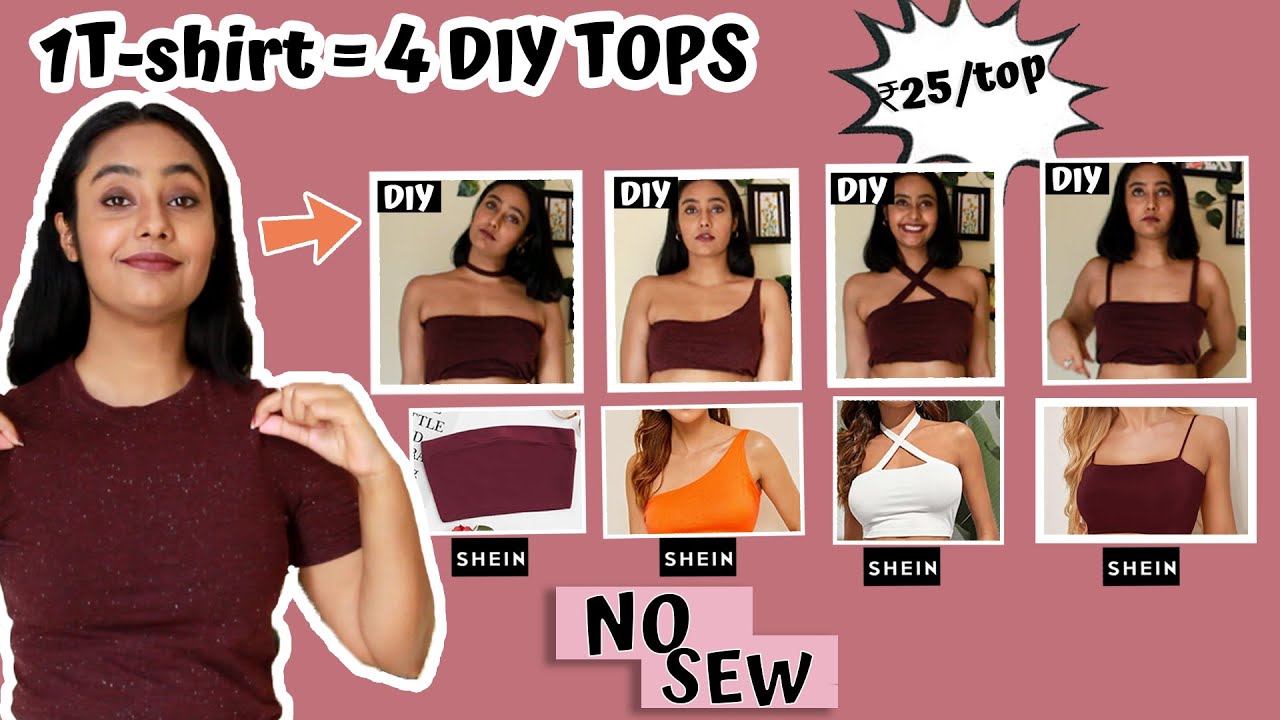 Shein alternatives?? DIY Shein Crop Tops anyone can make!  | Sukriti Saini
