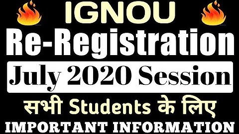 RE-REGISTRATION for JULY 2020 Session Students | Complete information By STUDY ZONE