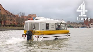 Couple Build Amphibious Caravan | My Floating Home