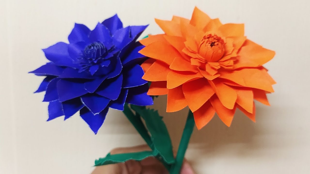 How To Make Beautiful Flowers With Craft Paper easy Paper Flower For how-to-make-beautiful-flowers-with-craft-paper-easy-paper-flower-for