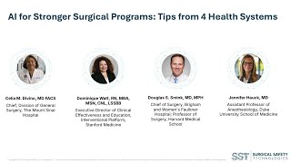 AI for Stronger Surgical Programs: Tips from 4 Health Systems