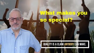 Quality isn't so important