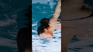 A dreamy photoshoot in a dreamy pool but the photos came out a little more dramatic than expected 🧿