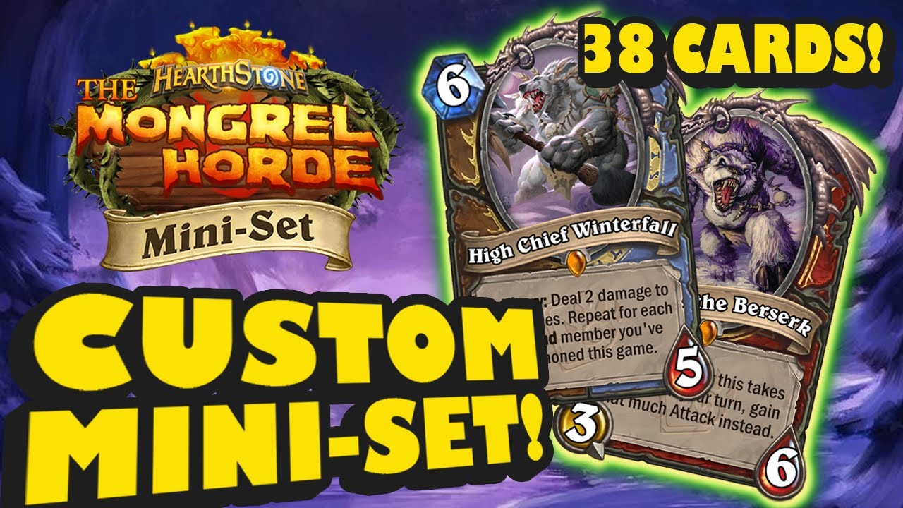 It's a Winterfall Frenzy! | The Mongrel Horde Mini-Set | Custom Hearthstone