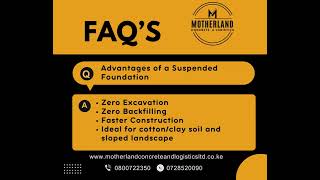 Advantages Of Using Suspended Foundation