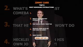 Top 5 Memorable Interactions #jimmycarr #hecklers #britishcomedy #livecomedy
