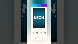 Neon effect in canva#shorts#viralNeon text animation