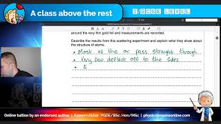 IGCSE Physics 0625/33/M/J/13 Q9 Rutherford's Scattering Experiment