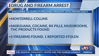 Monroe man arrested for Possession of a stolen firearm; multiple drug charges