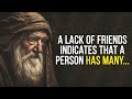 A lack of friends indicates that a person has many...