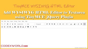 Add WYSIWYG HTML Editor to Textarea on Your Website
