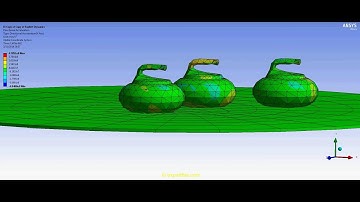 Ansys Workbench Explicit Dynamics FEA of impact simulation in the game of curling