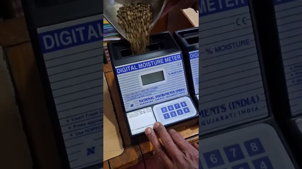 CV-comparing coffee seed moisture meter