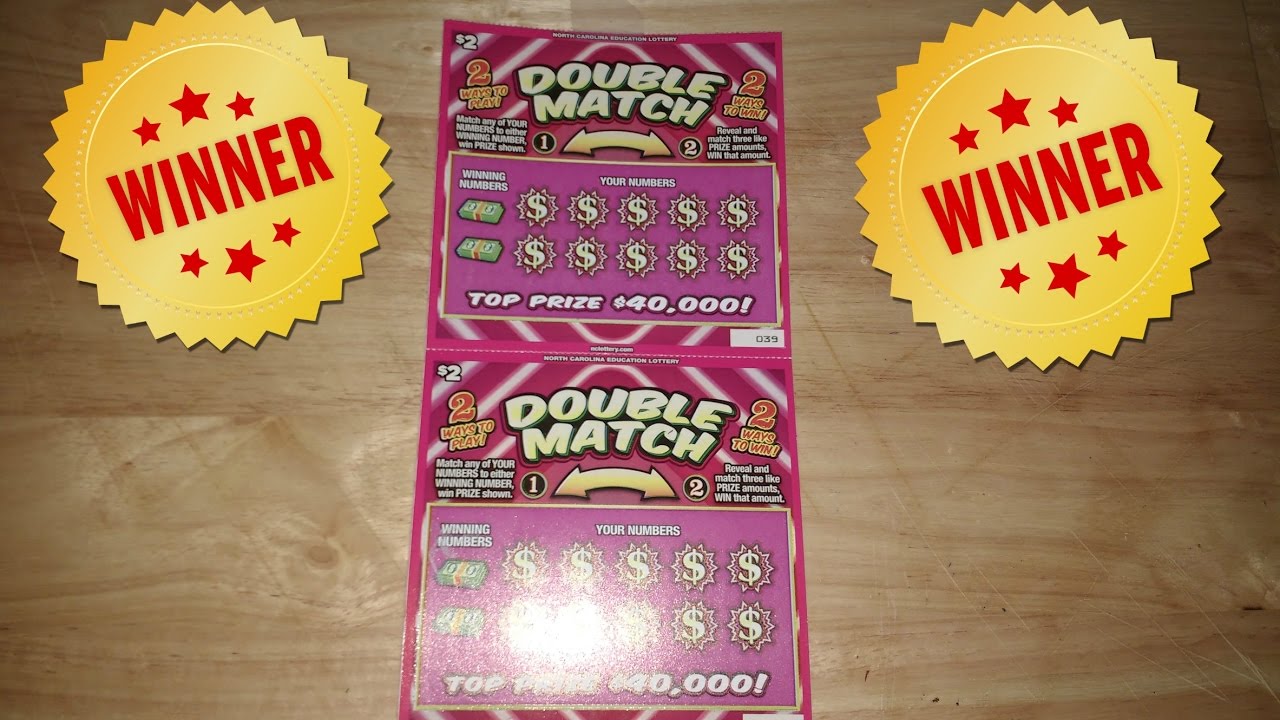 I Just Double Match! NC Lottery Winning Ticket YouTube