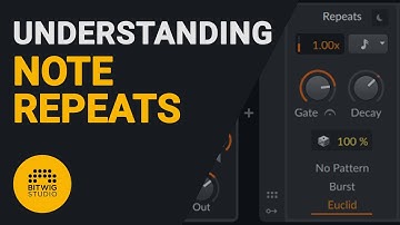 How to use the Bitwig Note Repeats device tutorial