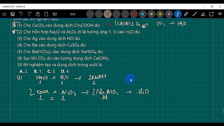 Al2o3 phản ừng được với cả dung dịch nào