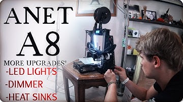 ✔ ANET A8 MORE UPGRADES | LED Lights, Dimmer, & Heat Sinks! + Skynet 3D Settings