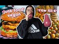 eating DIFFERENT VEGAN DIETS for a week