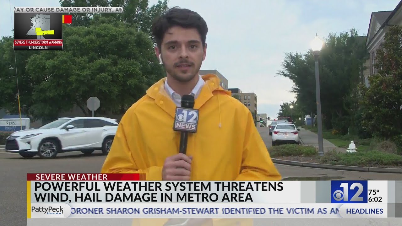 Central Mississippi under severe weather threat