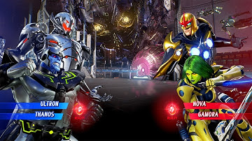 Ultron & Thanos VS Nova & Gamora (Hardest AI) - Marvel vs Capcom: Who is The Best?