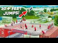 JUMPING ON THE WORLDS BIGGEST TRAMPOLINE! (40 X 40 FEET)