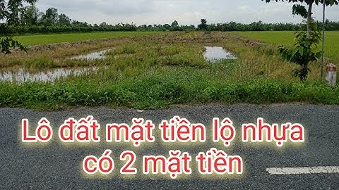Bán Đất Mặt Tiền Lộ Nhựa, Giá 900 Triệu/1000m2, Thới Lai, TP Cần Thơ @Nhà Đất CT