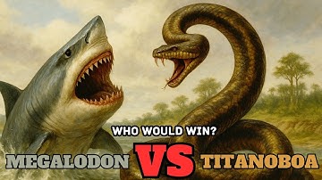 Megalodon vs Titanoboa: Ancient Sea Monster Battle | Megalodon, Titanoboa | What
