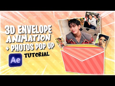 Creative 3D Envelope Animation + Photos Pop-Up | After Effects Tutorial