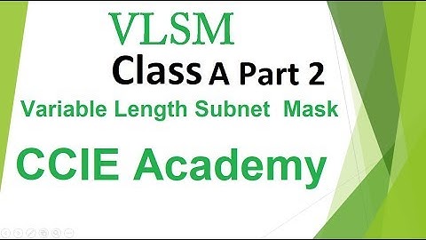 Cisco  CCNA Class A VLSM Part 2 in Urdu and Hindi