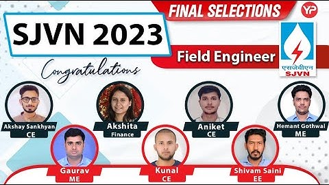 Cheers up Guys! You made it for your Dream job | SJVN 2023 Field officer final result & selections