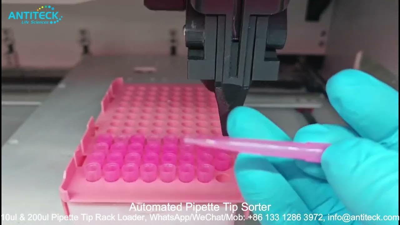 Pipette Tip Sorter For 10ul and 200ul Pipette Tip Reloading Into Empty