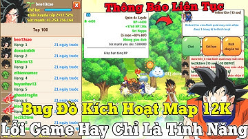 Ngọc Rồng Online - Bug Up Sét Kích Hoạt Map Quái 12K HP...Thông Báo Rớt Đồ Liên Tục