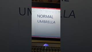 Normal umbrella ️ in ms word tips and tricks #computerknowledge #wordtips #youtubeshorts #shortcut